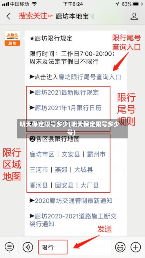 明天保定限号多少(明天保定限号多少号)-第2张图片