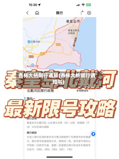 杏林大桥限行通知(杏林大桥限行通知书)-第3张图片