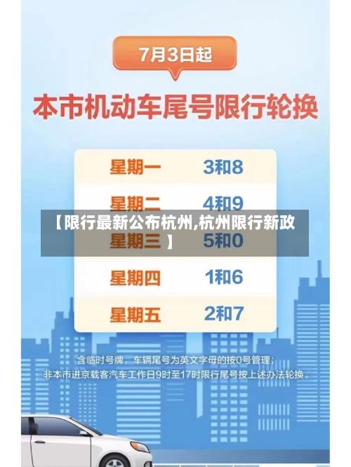 【限行最新公布杭州,杭州限行新政】
