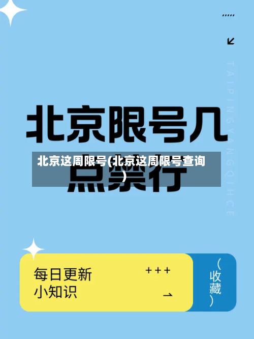北京这周限号(北京这周限号查询)