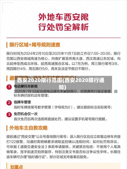 西安2020限行范围(西安2020限行通知)-第2张图片