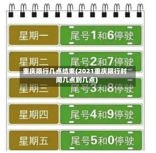重庆限行几点结束(2021重庆限行时间几点到几点)-第3张图片
