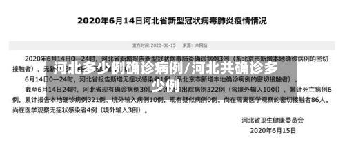 河北多少例确诊病例/河北共确诊多少例