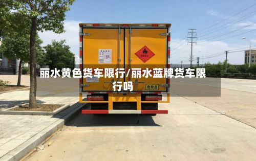 丽水黄色货车限行/丽水蓝牌货车限行吗-第3张图片