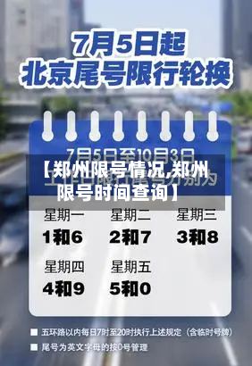 【郑州限号情况,郑州限号时间查询】-第2张图片