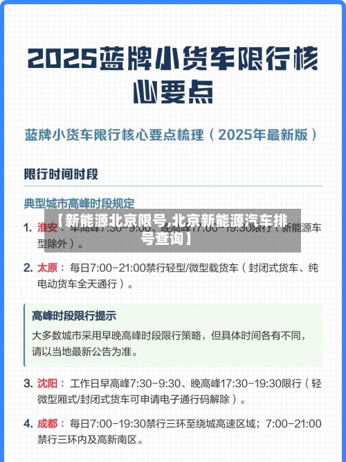 【新能源北京限号,北京新能源汽车排号查询】