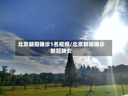 北京朝阳确诊1名视频/北京朝阳确诊新冠肺炎-第2张图片