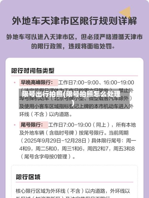 限号出行拍照(限号拍照怎么处理)