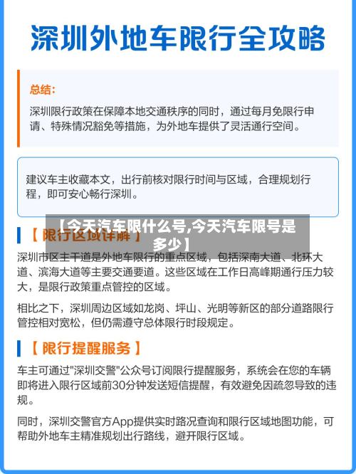 【今天汽车限什么号,今天汽车限号是多少】-第3张图片