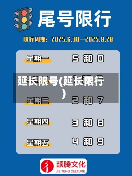 延长限号(延长限行)