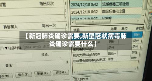 【新冠肺炎确诊需要,新型冠状病毒肺炎确诊需要什么】