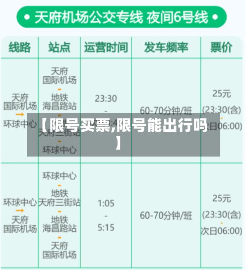 【限号买票,限号能出行吗】-第2张图片