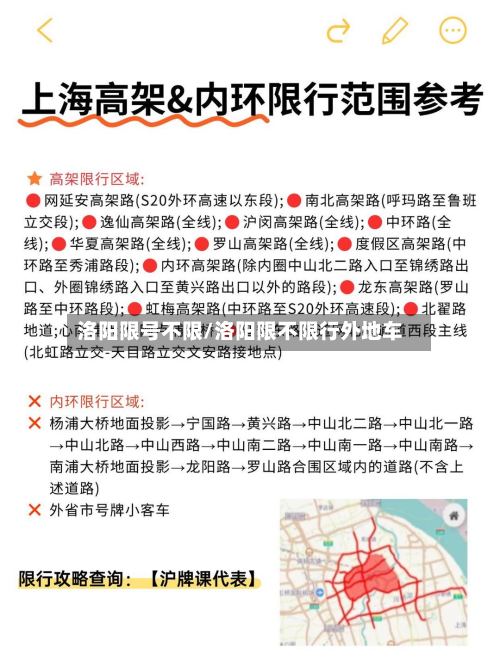 洛阳限号不限/洛阳限不限行外地车
