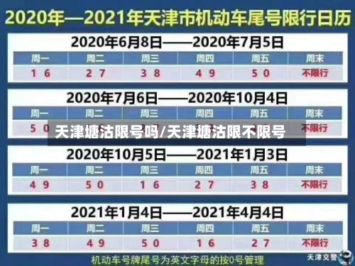 天津塘沽限号吗/天津塘沽限不限号-第3张图片