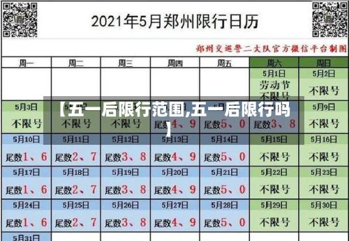 【五一后限行范围,五一后限行吗】