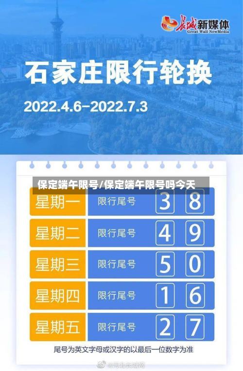 保定端午限号/保定端午限号吗今天