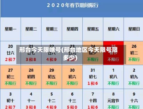 邢台今天限啥号(邢台地区今天限号限多少)