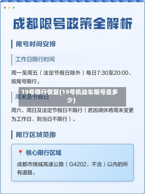 19号限行恢复(19号机动车限号是多少)