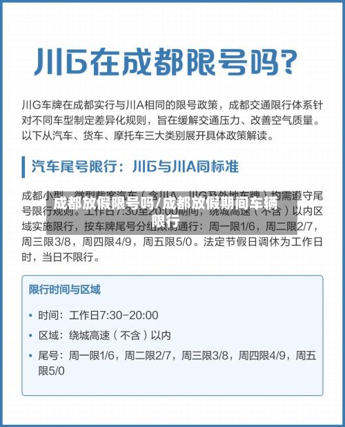 成都放假限号吗/成都放假期间车辆限行-第2张图片