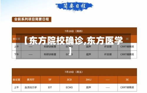 【东方院校确诊,东方医学】