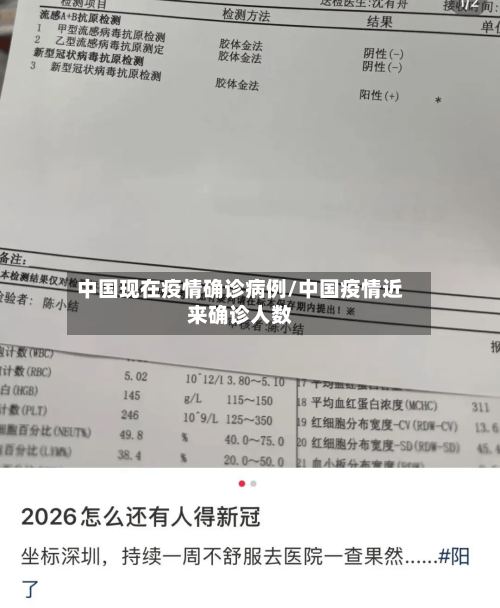 中国现在疫情确诊病例/中国疫情近来确诊人数